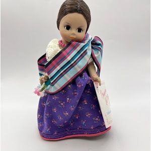 114-MTT Vintage Madame Alexander Miniature 8" Laos  #525 Girl Doll in Box & Tags
